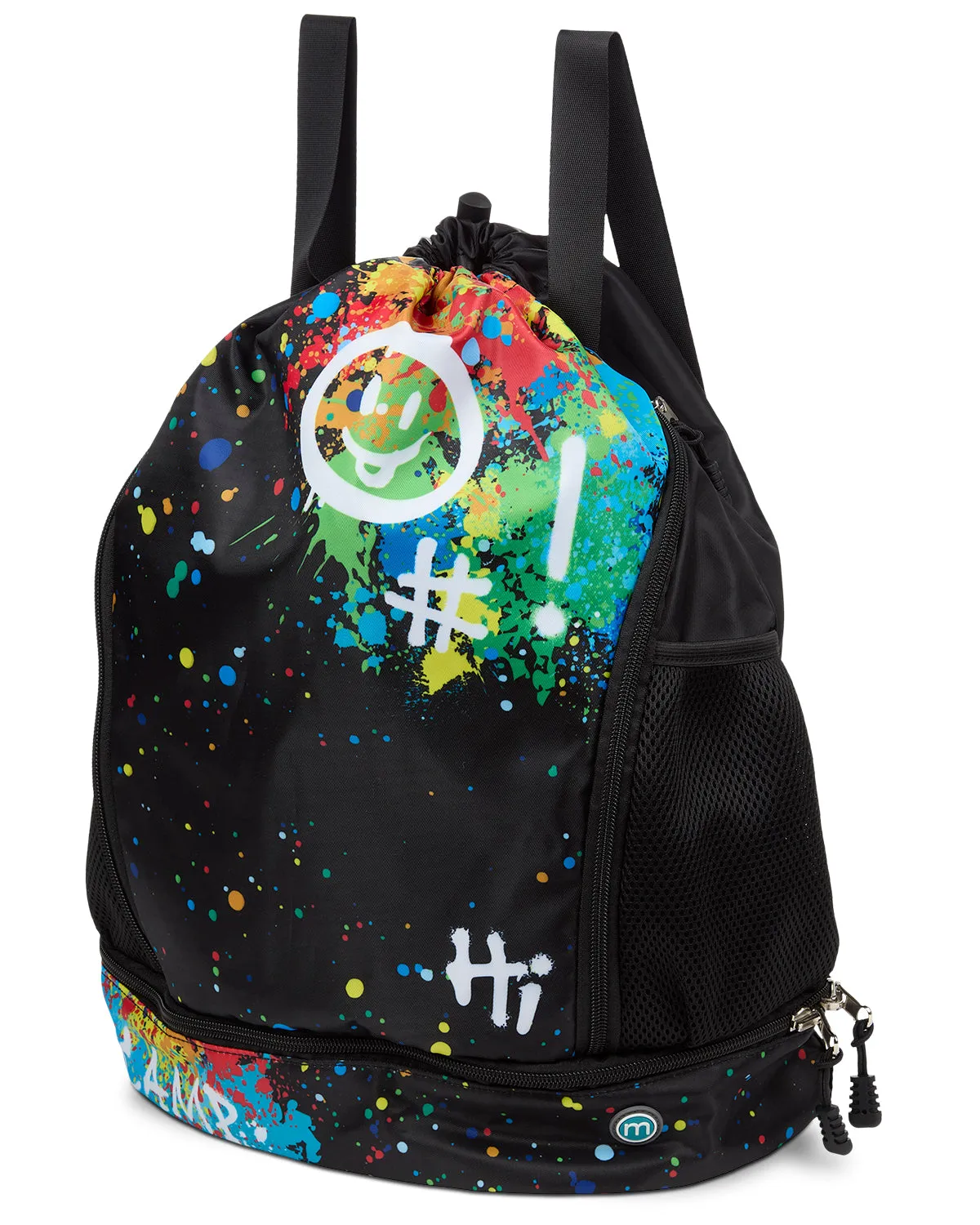 Kids Unisex Multicolor "Graffiti Fun" Camp Bag Backpack