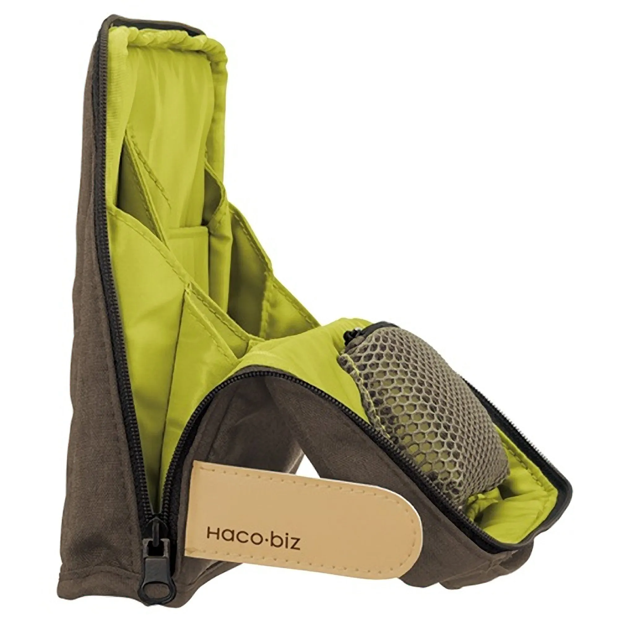 KOKUYO Haco Biz Hacobiz BROWN Bag in Bag Pen Stand Pen Case Pencil Case | HB11S 8.46 X 1.77 X 7.28 Inches