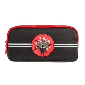 Kronk Black Triple Zip Pencil Case