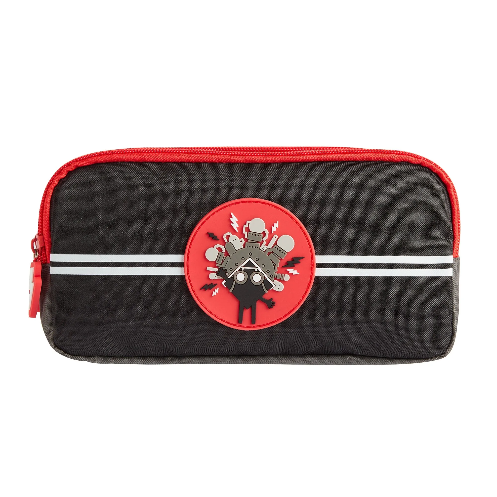 Kronk Black Triple Zip Pencil Case