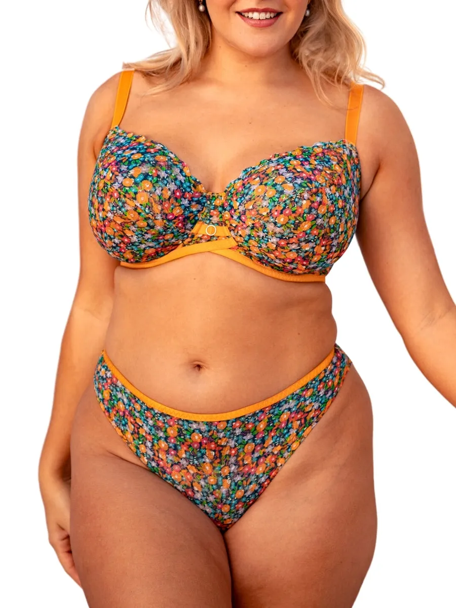 Lace Daze Balcony Bra - Floral Print