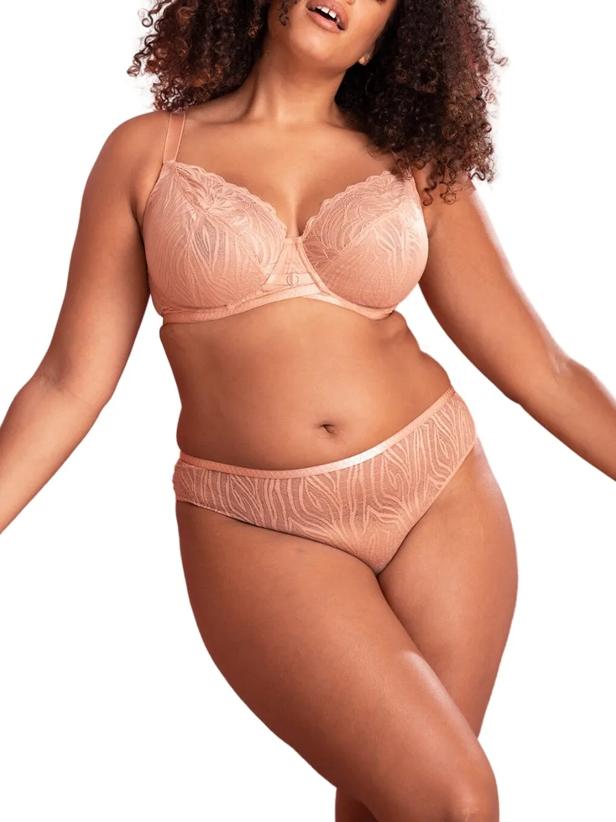 Lace Daze Balcony Bra - Latte