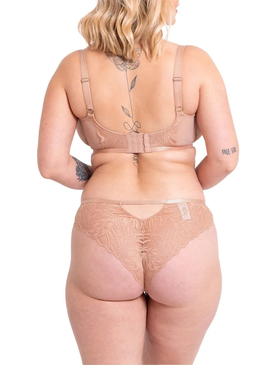 Lace Daze Balcony Bra - Latte