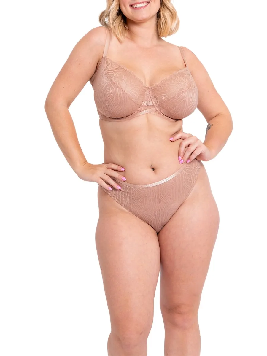 Lace Daze Balcony Bra - Latte