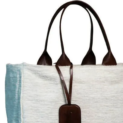 Large HC Wool & Leather Tote Bag