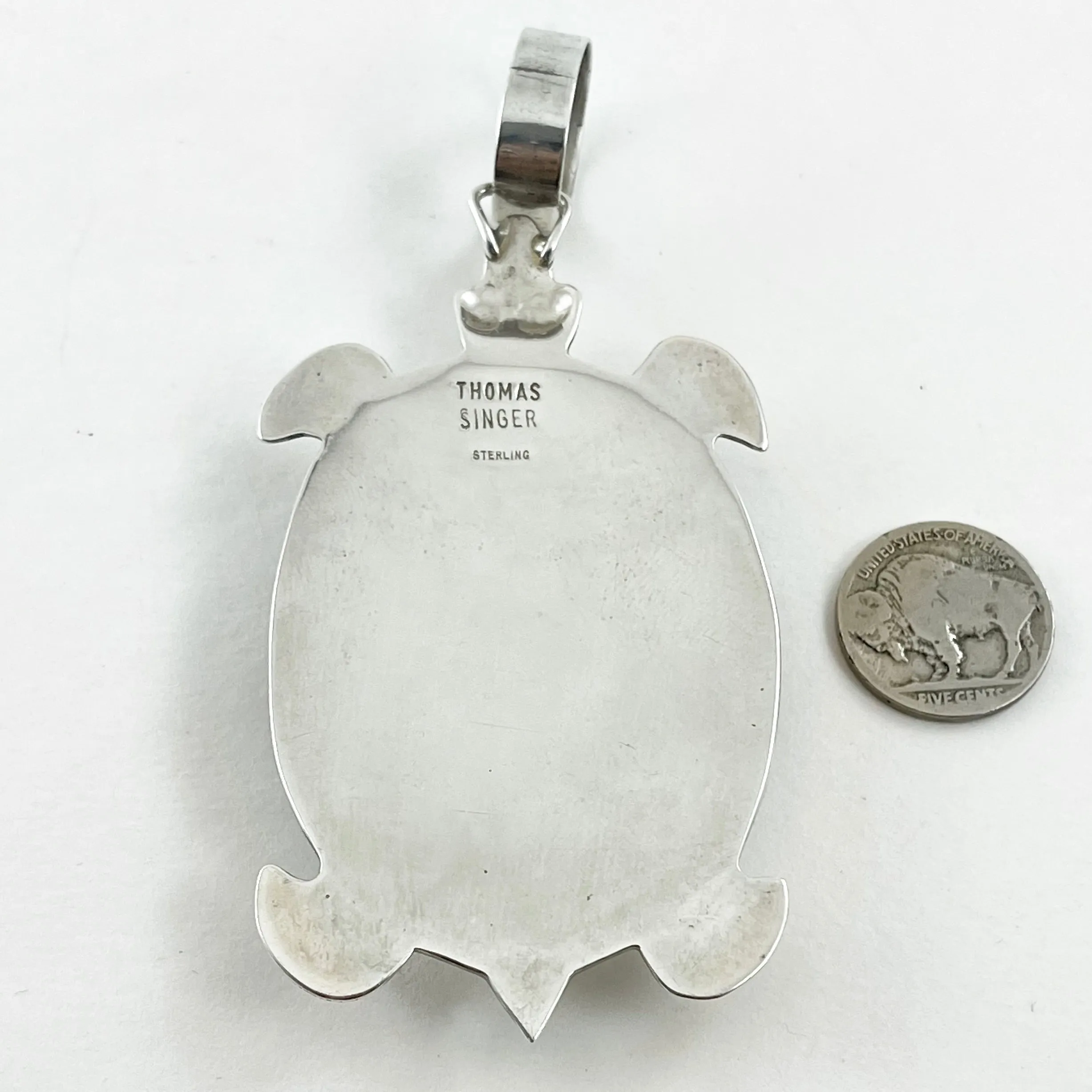Large Turtle Pendant<br>By Tommy Singer