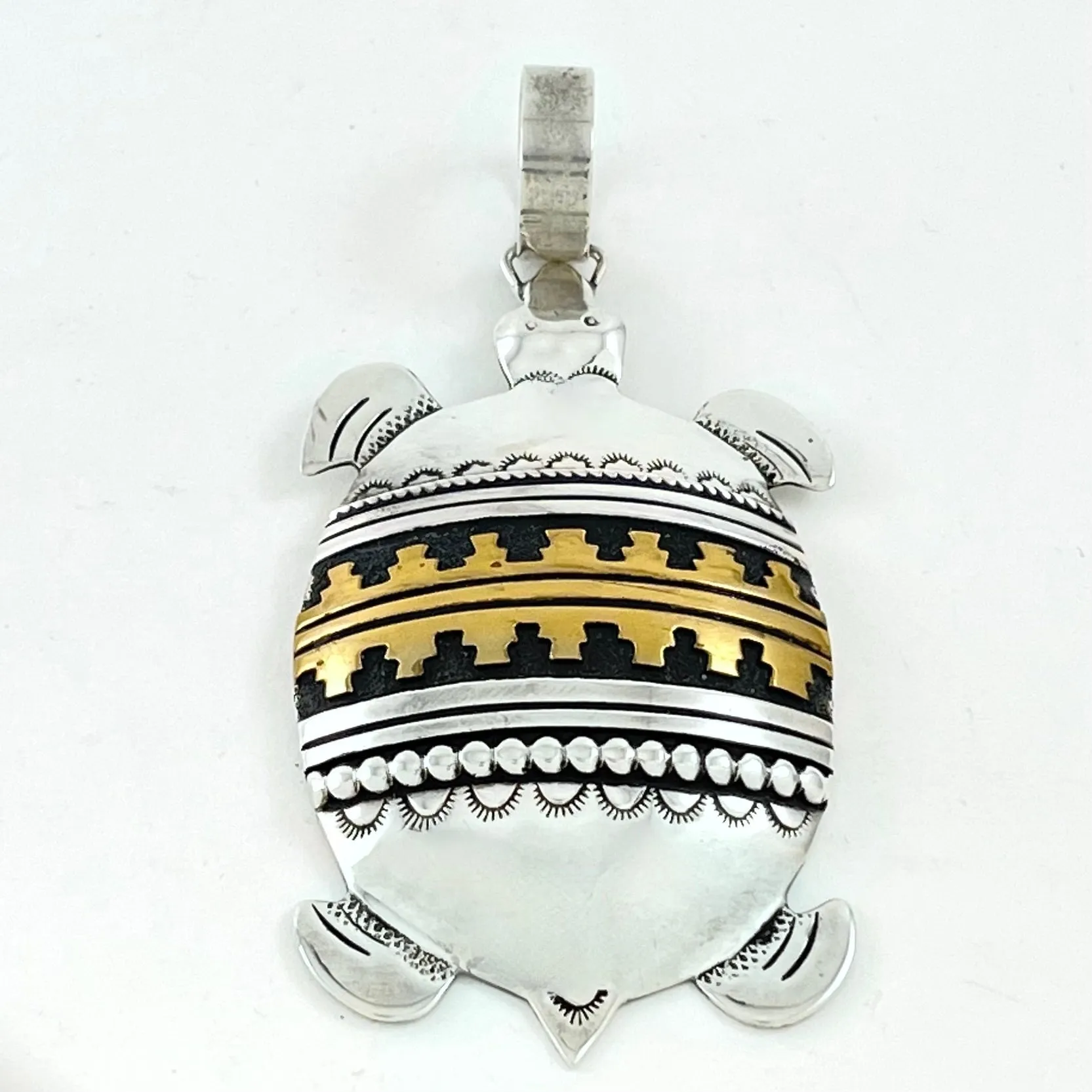 Large Turtle Pendant<br>By Tommy Singer