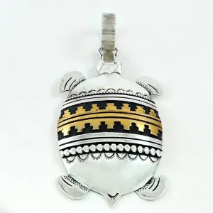 Large Turtle Pendant<br>By Tommy Singer