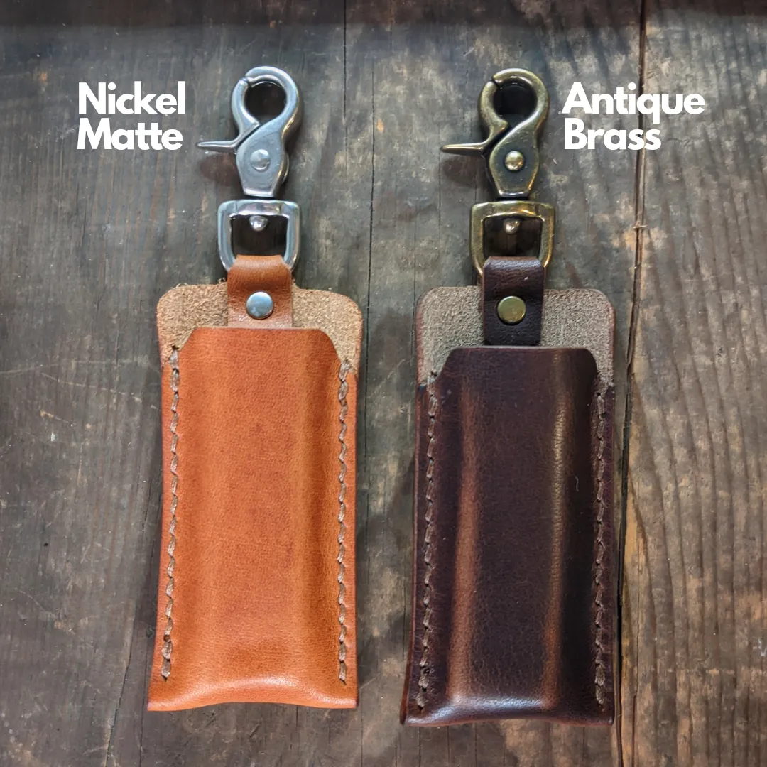 Leather Keychain Case for Ledger Nano X - Crypto Cold Storage Wallet