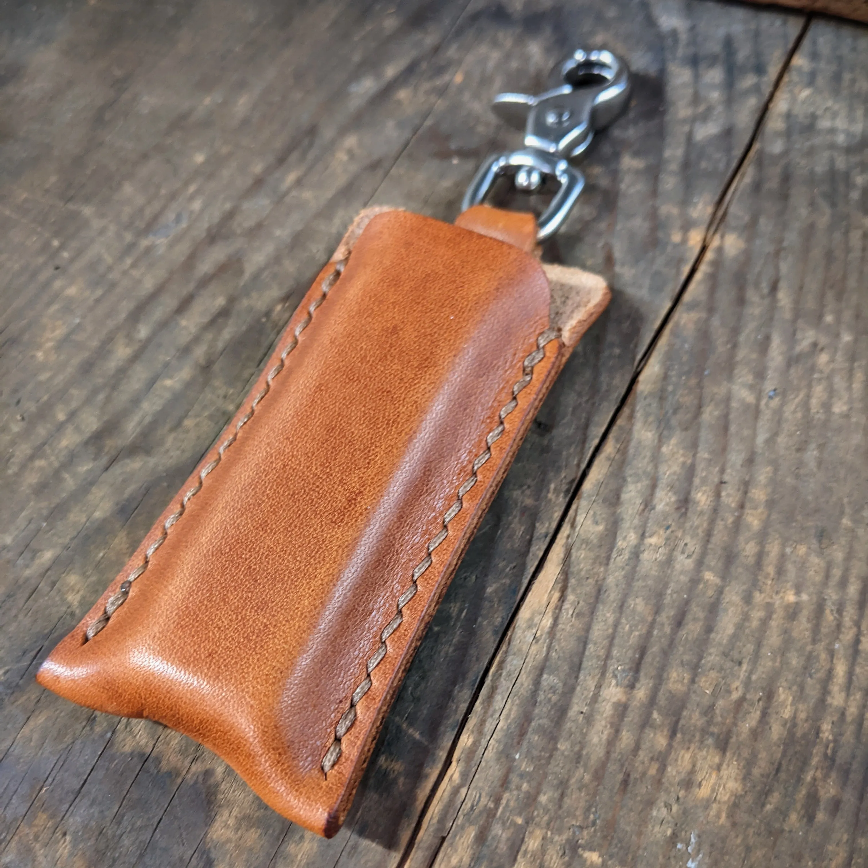 Leather Keychain Case for Ledger Nano X - Crypto Cold Storage Wallet