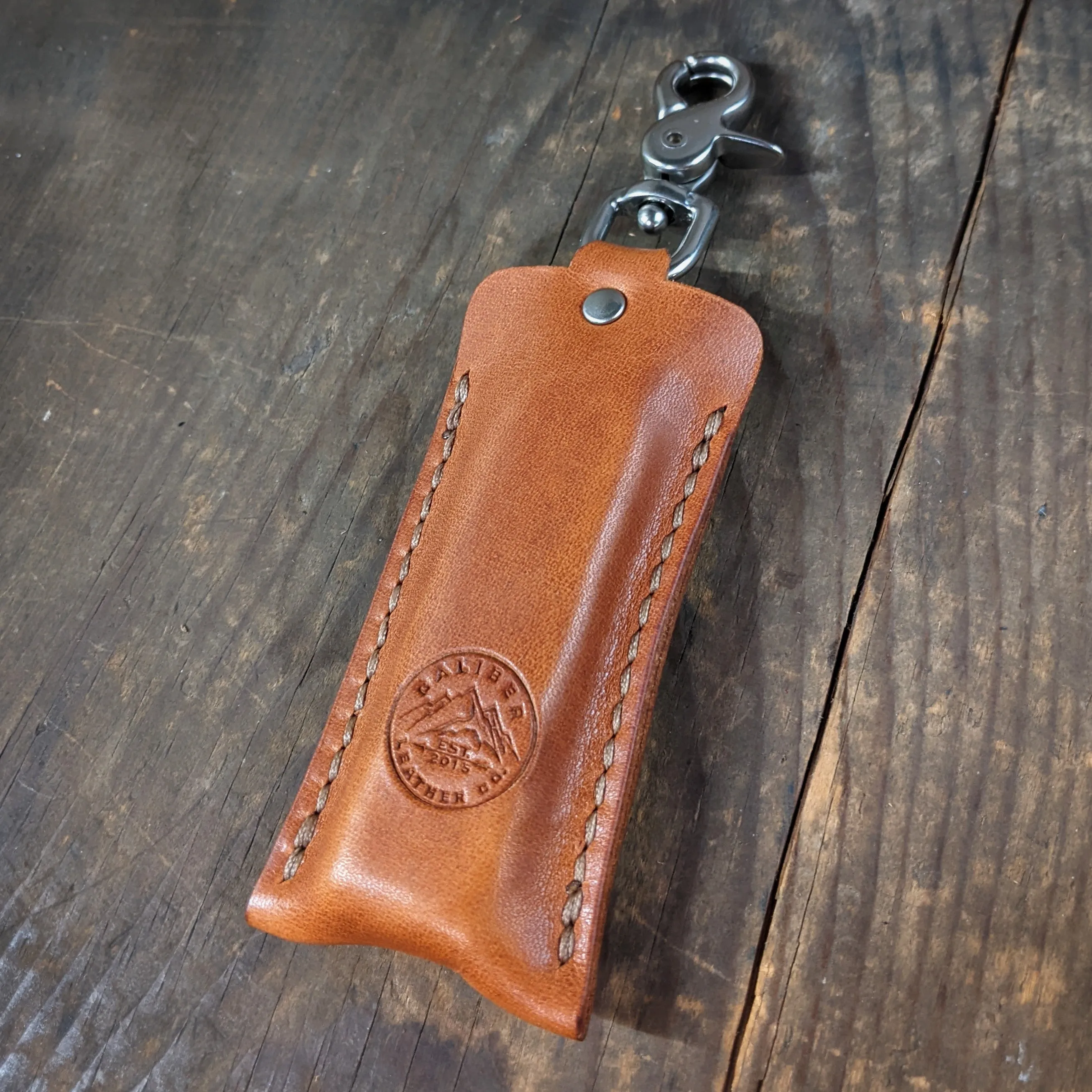 Leather Keychain Case for Ledger Nano X - Crypto Cold Storage Wallet