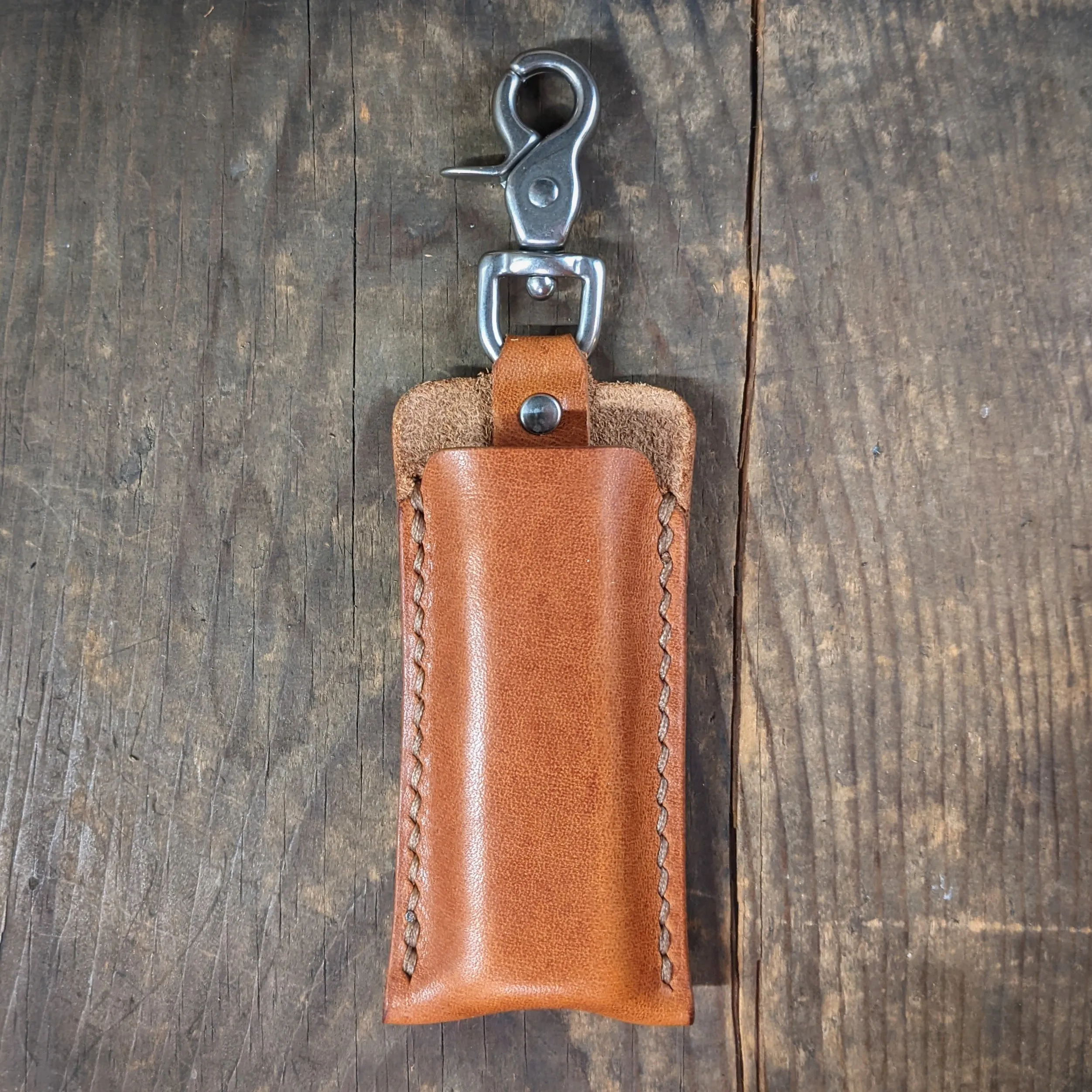 Leather Keychain Case for Ledger Nano X - Crypto Cold Storage Wallet
