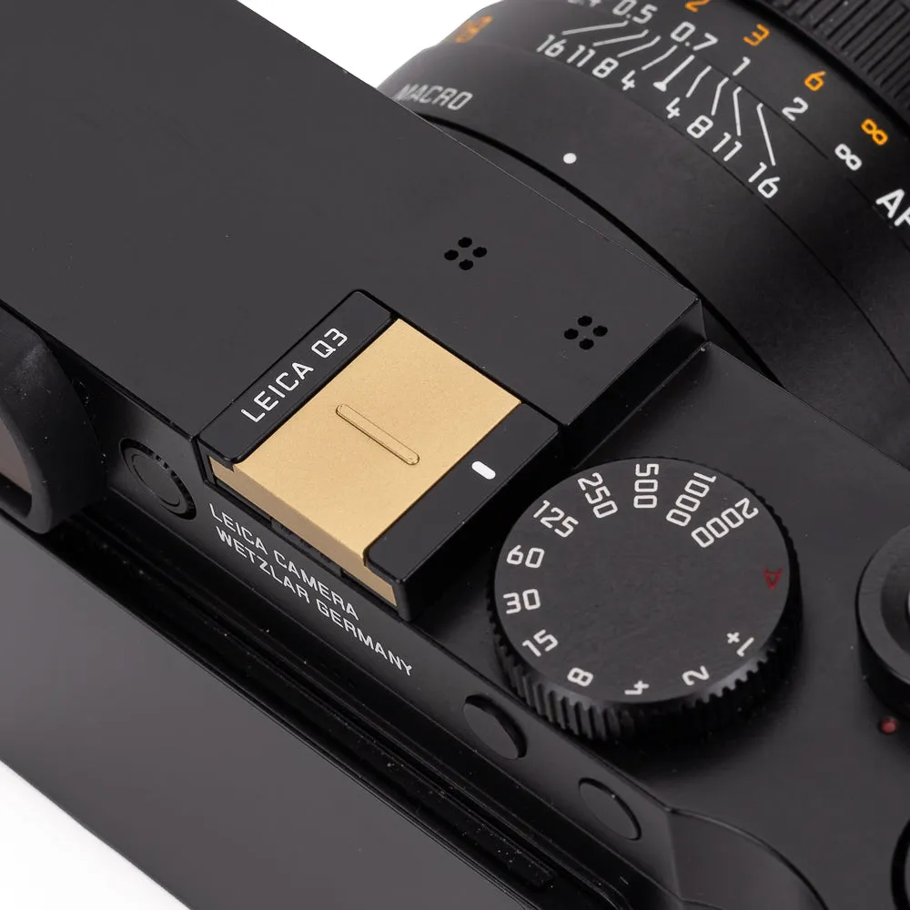 Leica Hot Shoe Cover, Brass, Blasted Finish