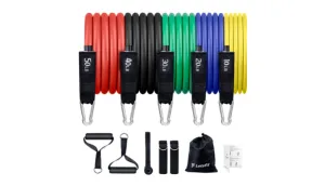 LetsFit Resistance Bands 5-Piece Set - Ships Quick!