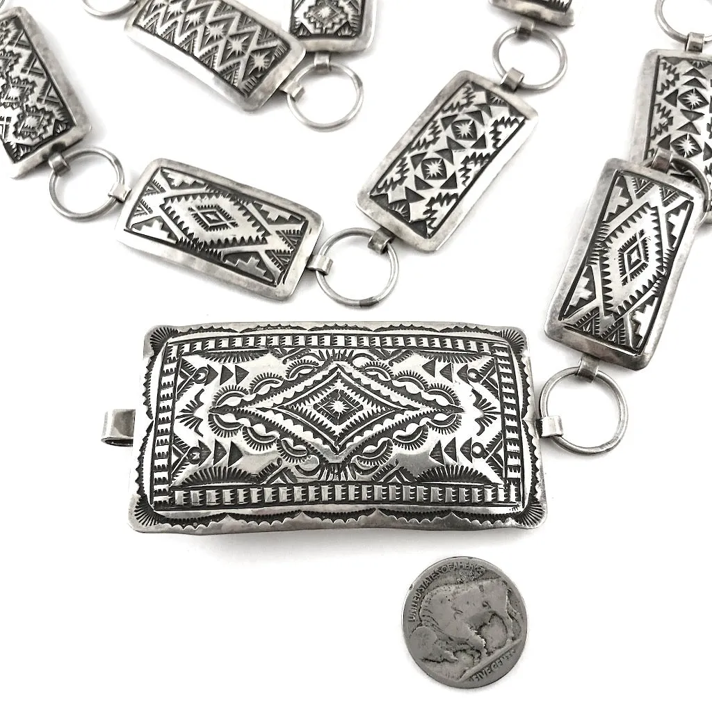 Long Sterling Link Belt<br>By Vincent Platero