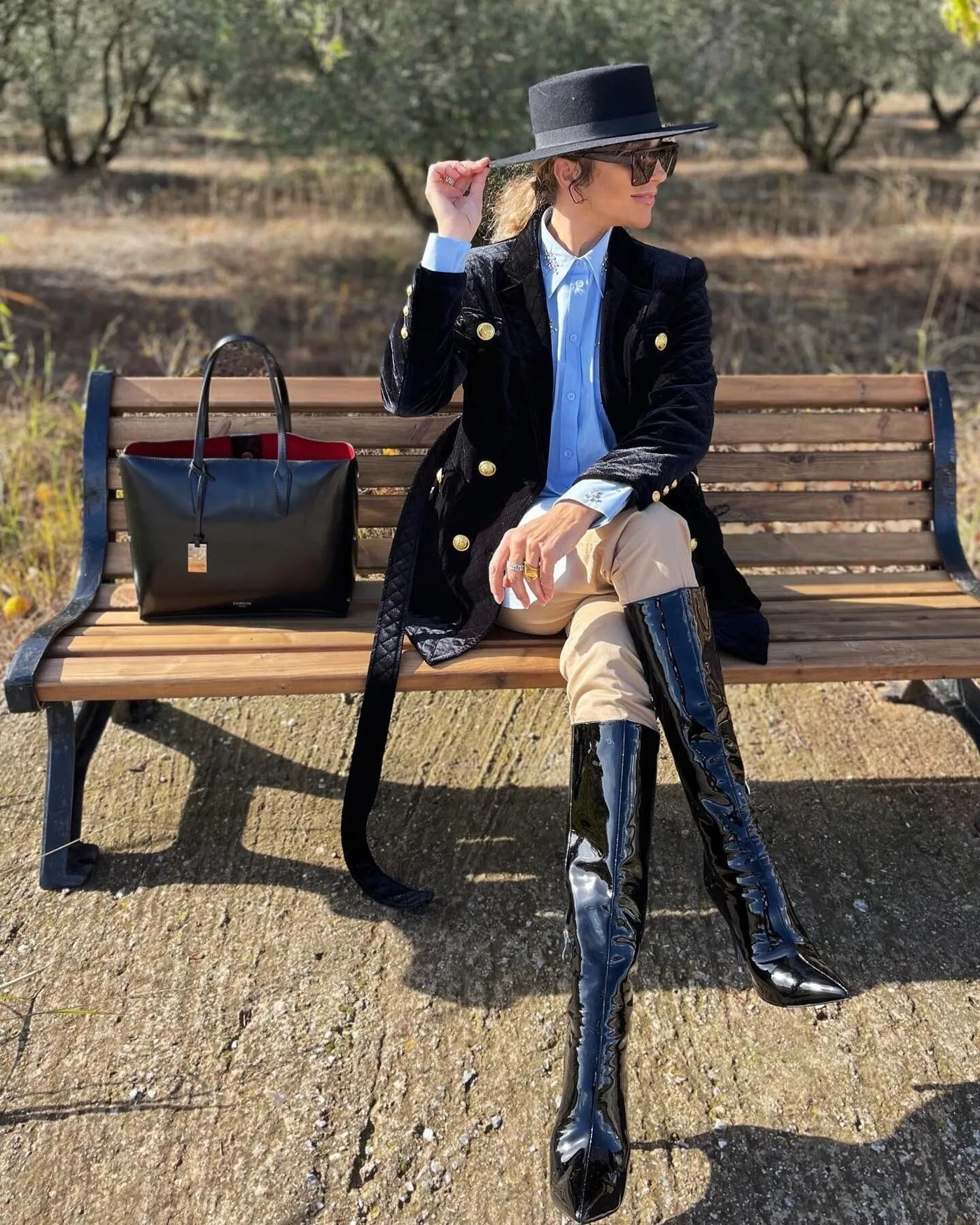 LOUJAIN BLACK VELVET JACKET