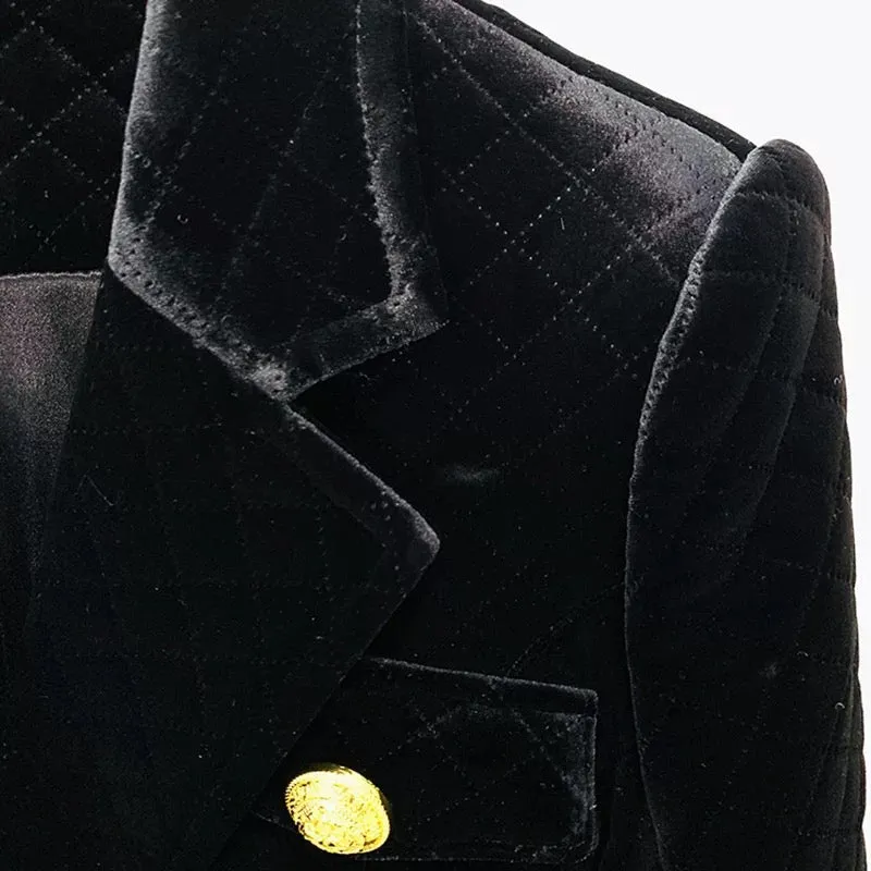LOUJAIN BLACK VELVET JACKET