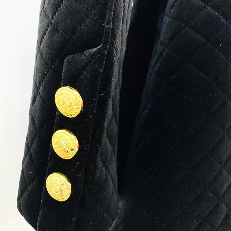 LOUJAIN BLACK VELVET JACKET