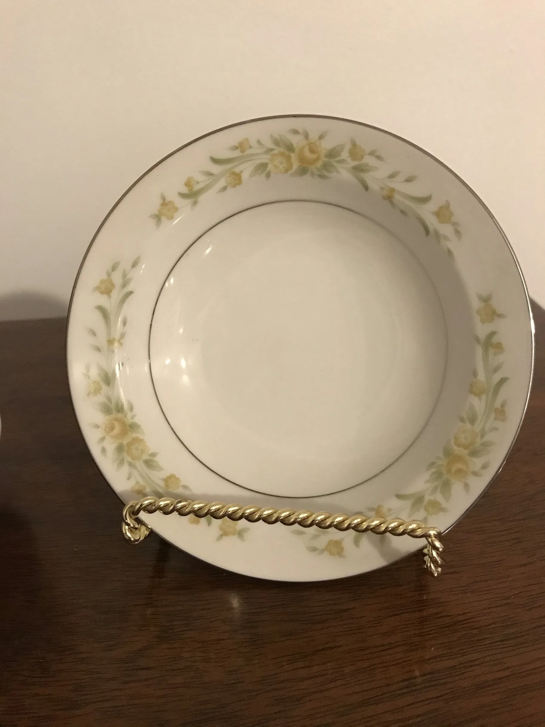 <€€ Vintage China ROYAL M NEWPORT Yakama Japan  464 Green Silver Set Retired