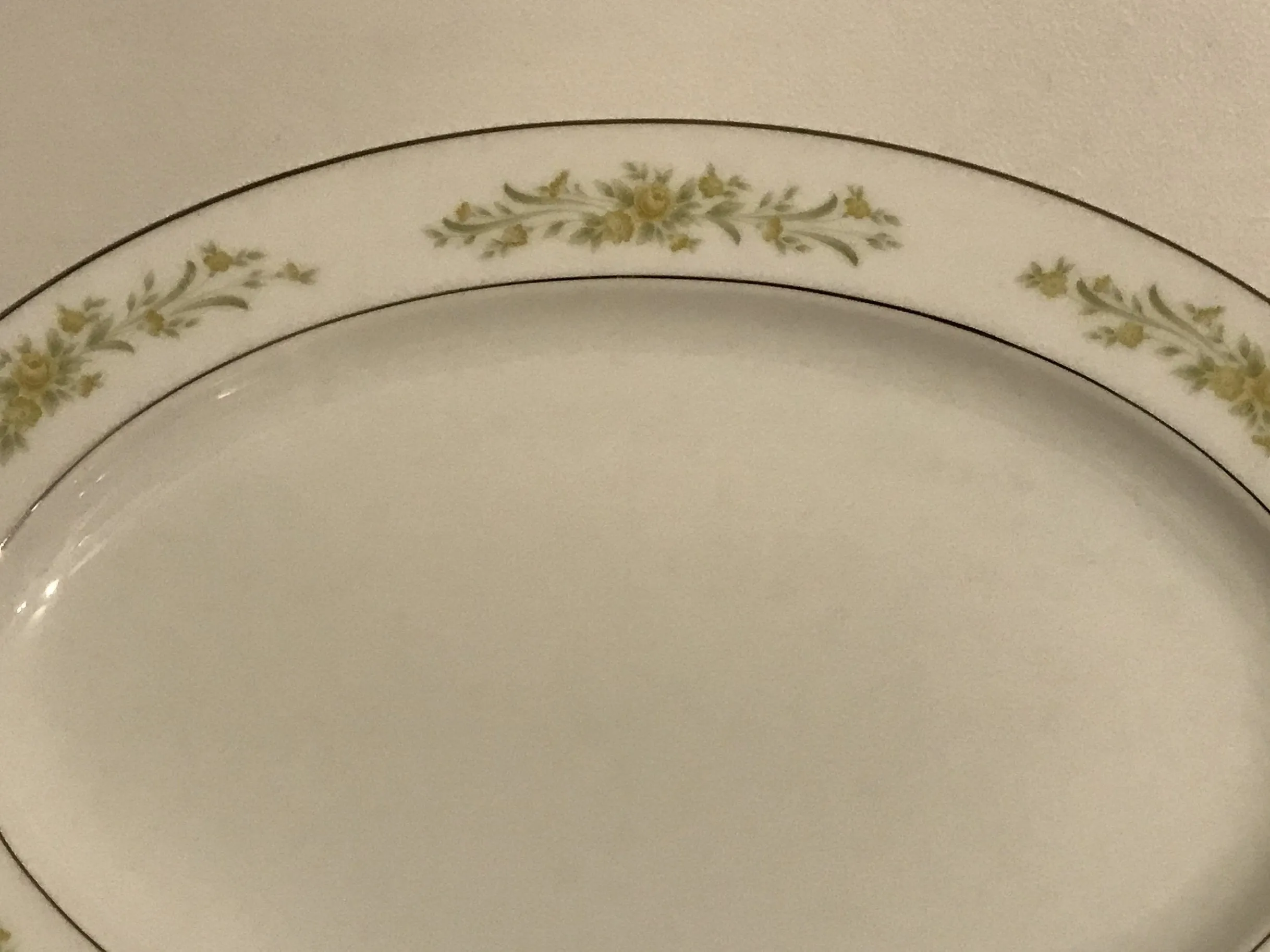 <€€ Vintage China ROYAL M NEWPORT Yakama Japan  464 Green Silver Set Retired