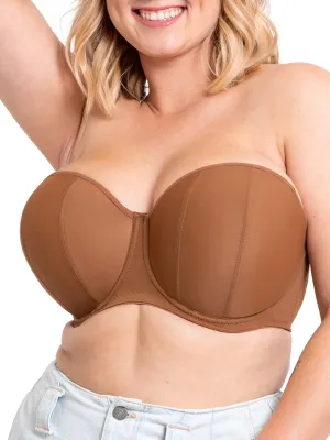 Luxe Strapless Bra - Caramel