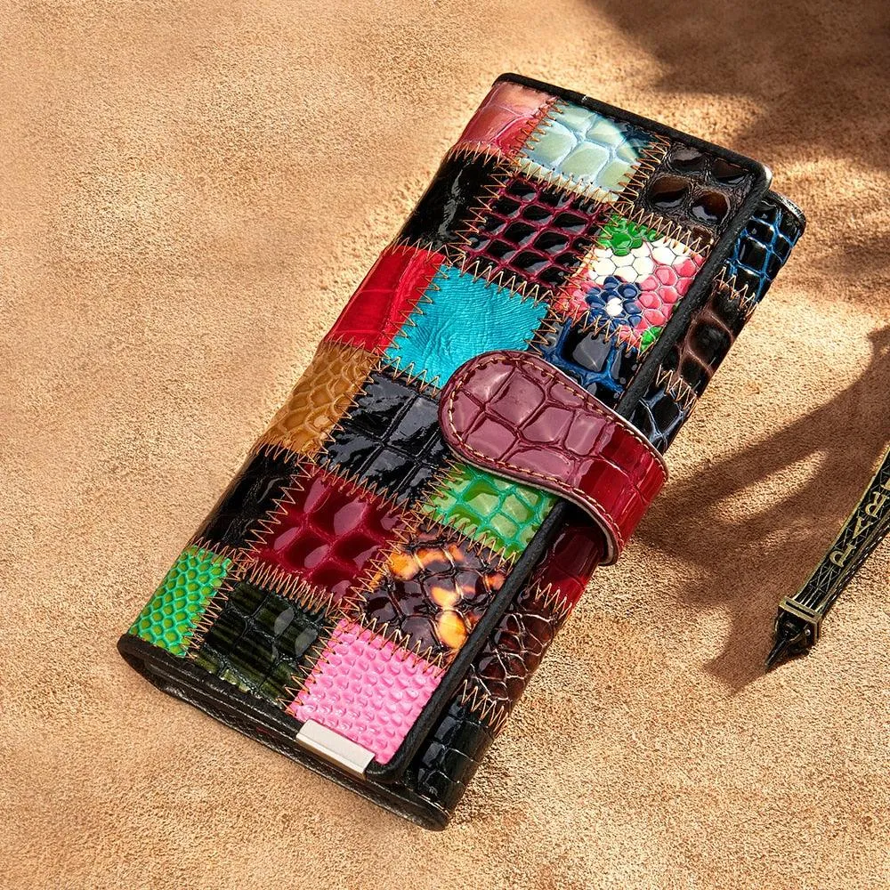Luxury Colors leather Retro Wallet