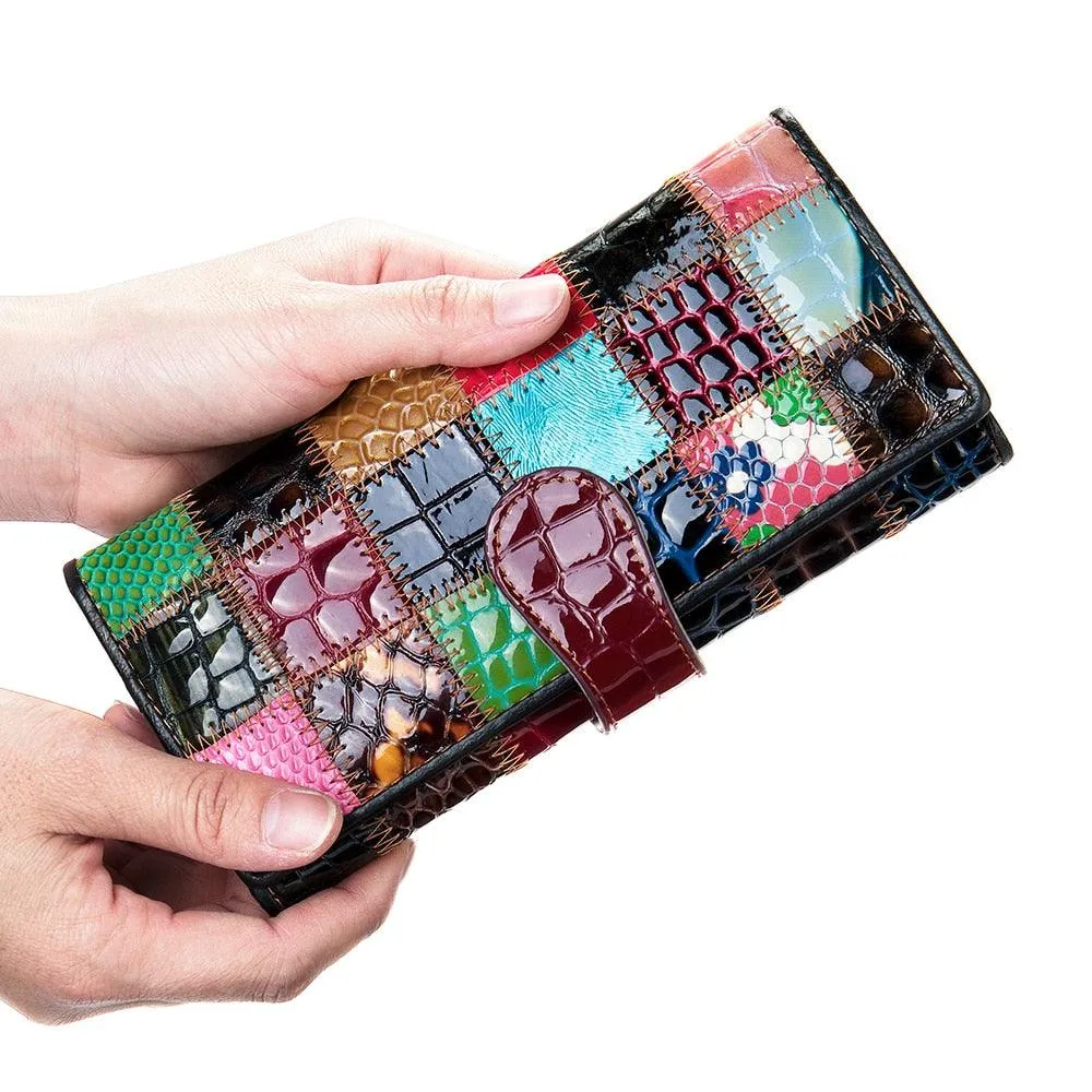 Luxury Colors leather Retro Wallet