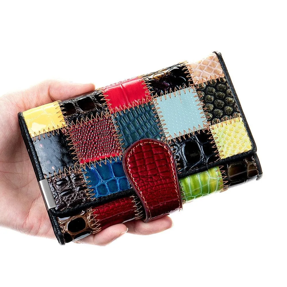 Luxury Colors leather Retro Wallet