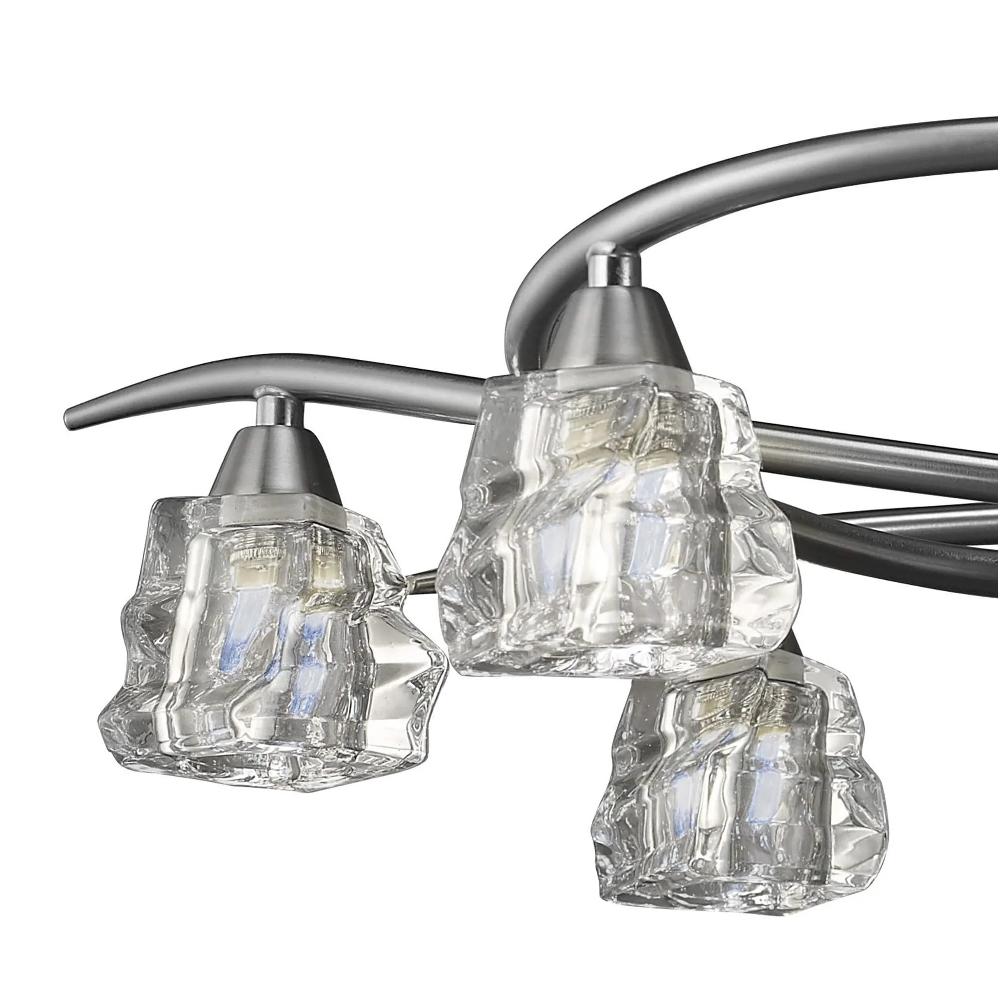 Mantra M3750 Iku Telescopic Convertible 6 Light Satin Nickel