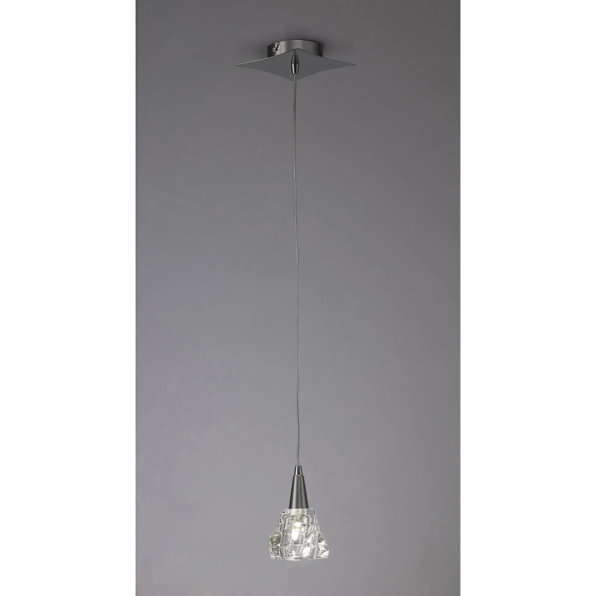 Mantra M3754 Iku Pendant 1 Light Satin Nickel