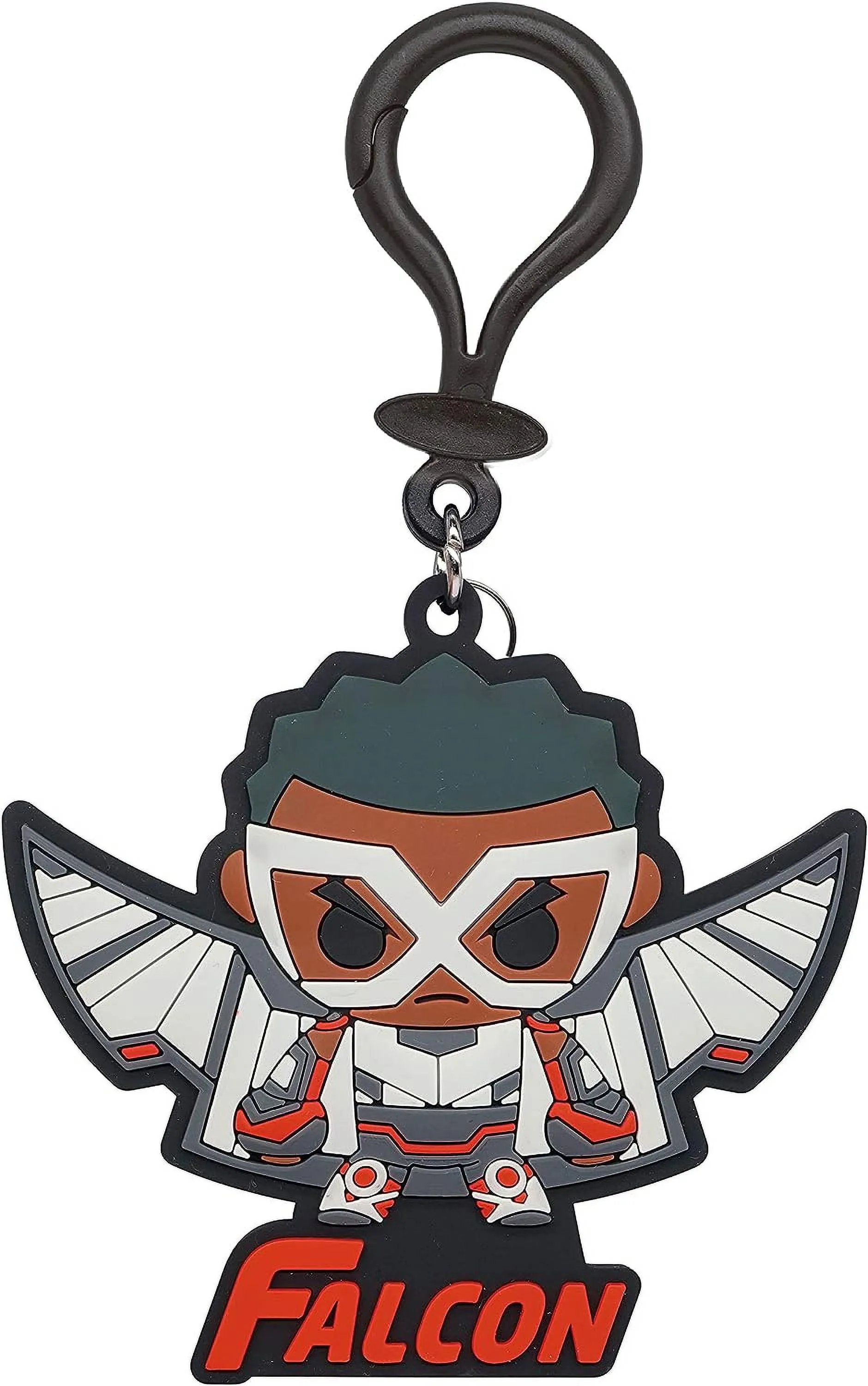 Marvel Falcon Soft Touch Bag Clip - Marvel Falcon Backpack Keychains for Boys and Girls, Cute Marvel Falcon Keychain Accessories for Purse, Marvel Avengers Key Ring Charms for Marvel Fans - 4.5 Inches