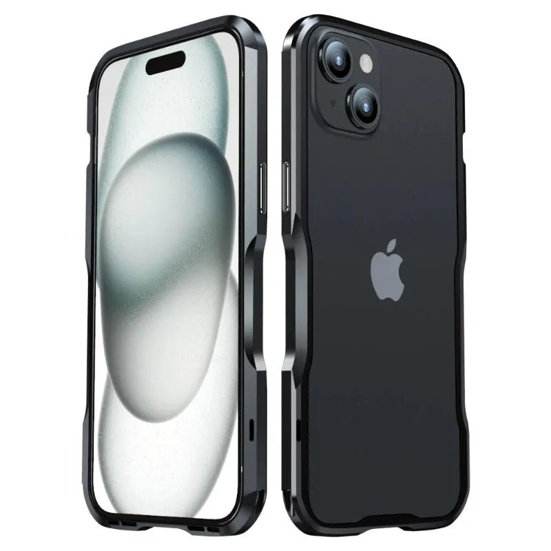Matching Dual Colors Metal Frame Aluminum Alloy Bumper Phone Case For iPhone