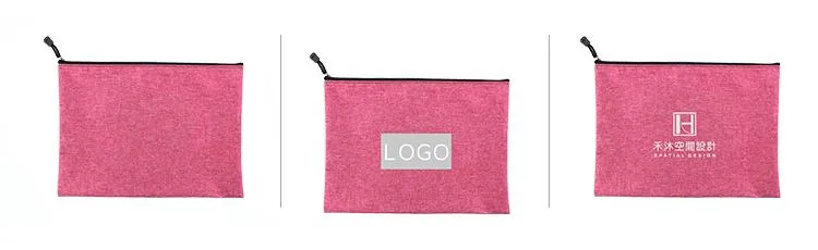 Medium Distressed Fabric Zip Pencil Case