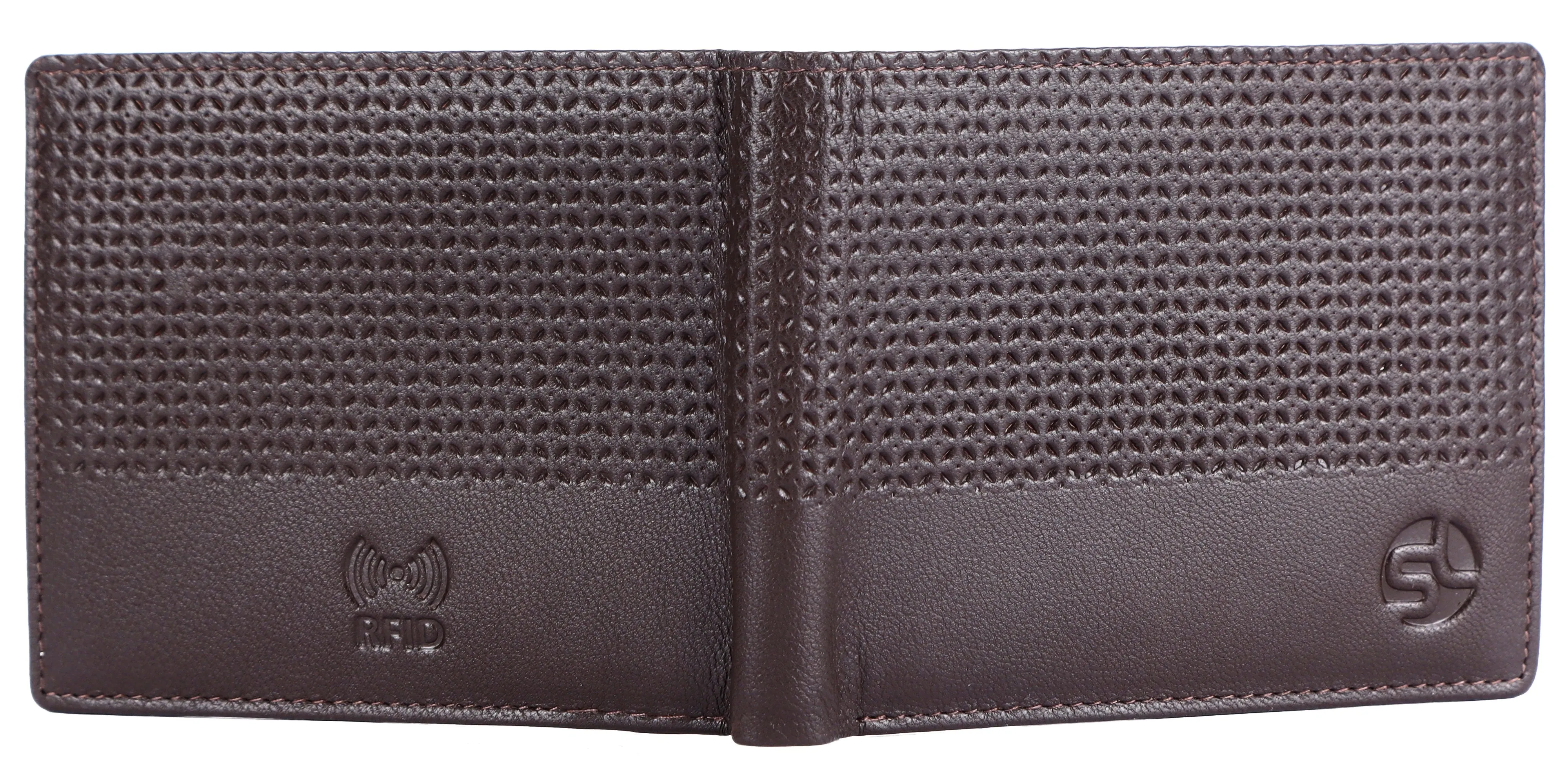 MENS LEATHER WALLET (RFID) 93705 (BROWN)