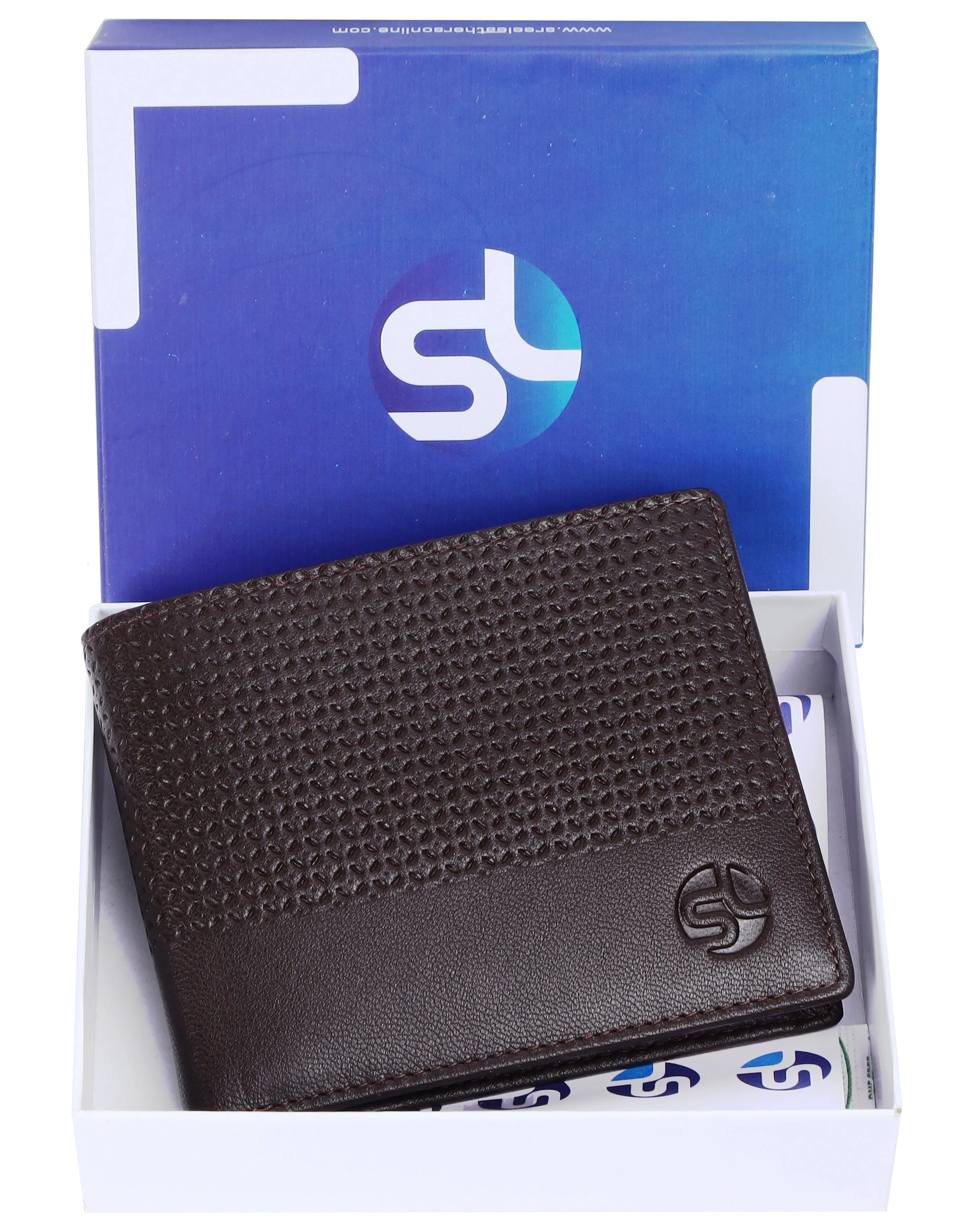 MENS LEATHER WALLET (RFID) 93705 (BROWN)
