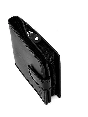 Mens RFID Wallet with A Large Zip Around Coin Pocket 1180