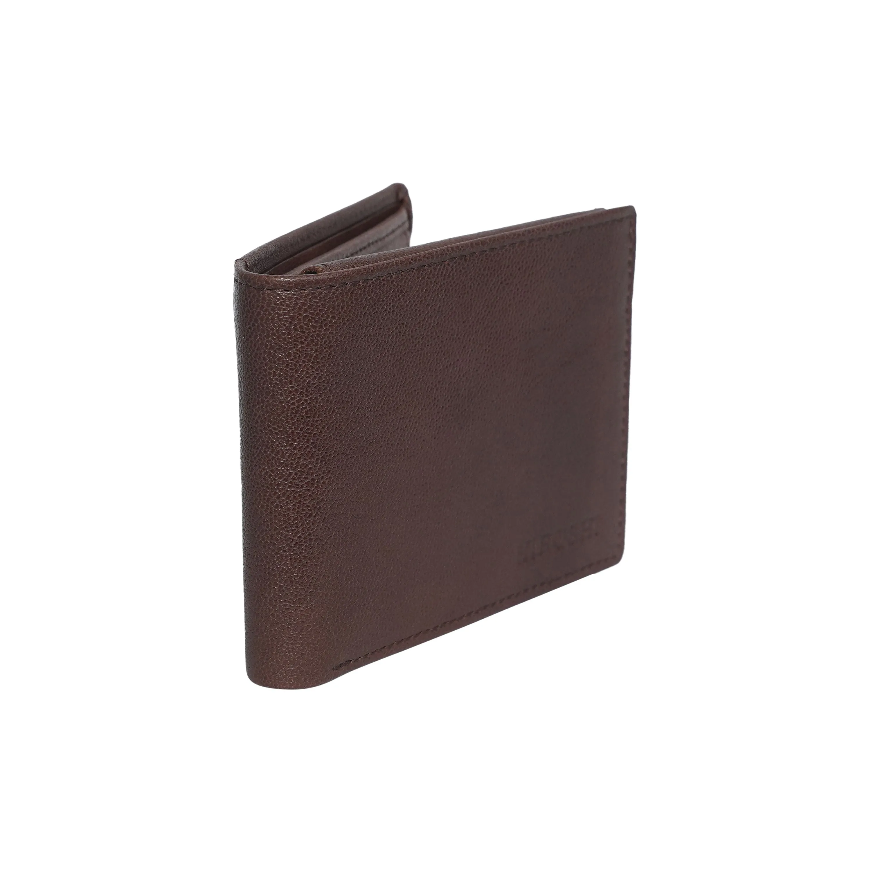 Men's Tan Leather Fold Wallet - Hiroshi