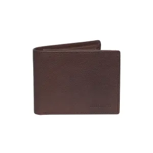 Men's Tan Leather Fold Wallet - Hiroshi