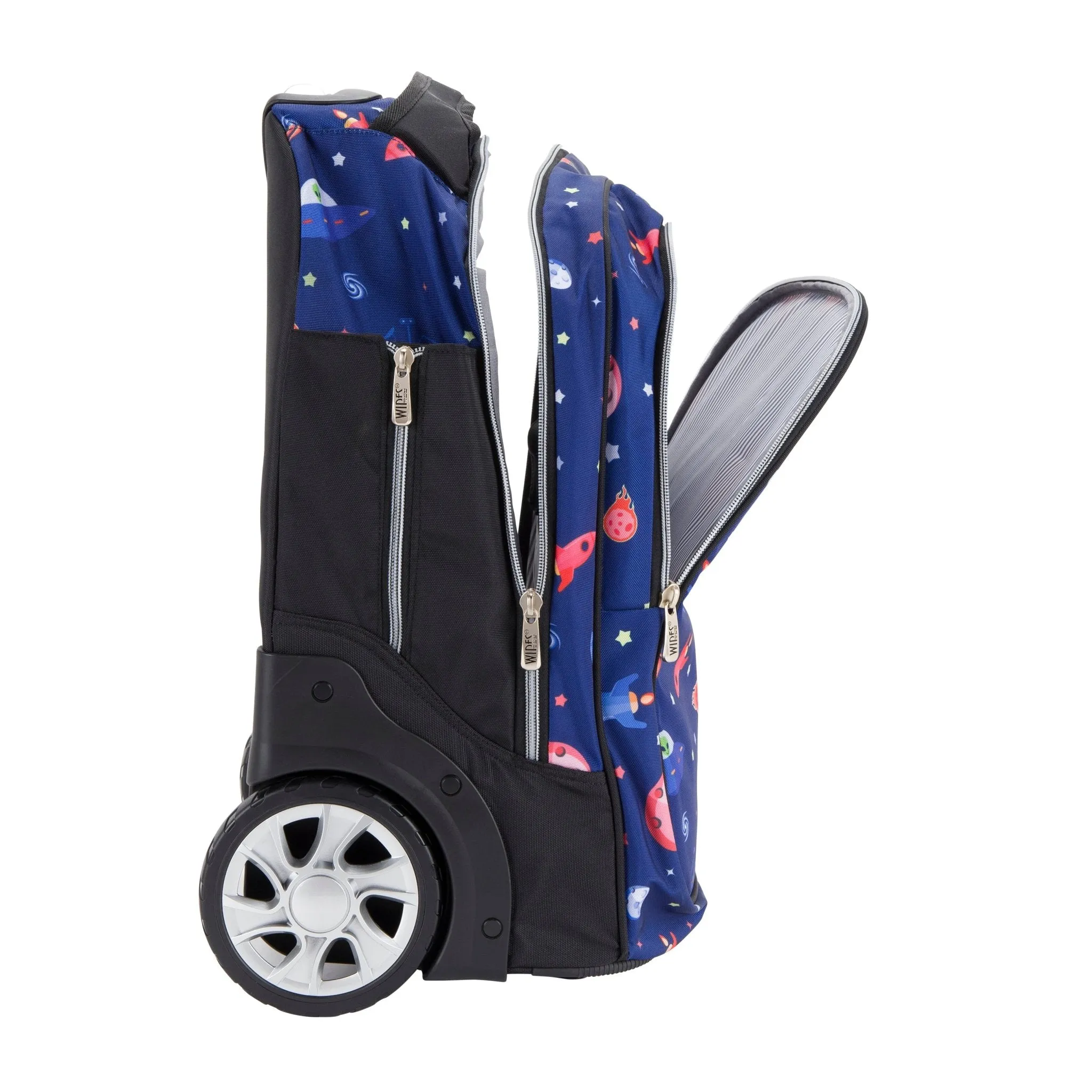 Mini Wheel School Bags Trolly Set of 3pcs Rocketship