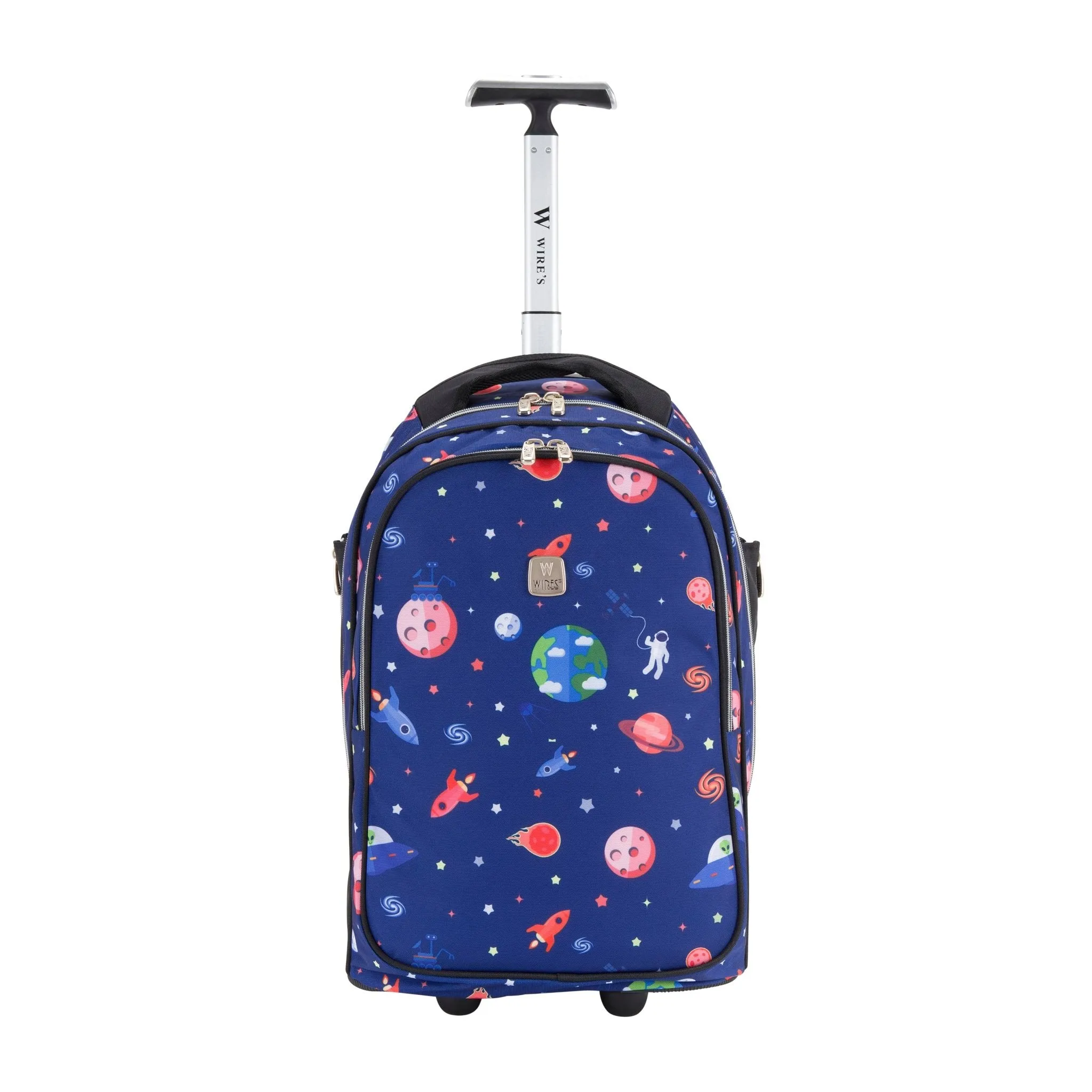 Mini Wheel School Bags Trolly Set of 3pcs Rocketship