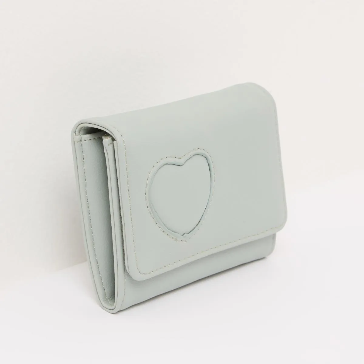Missy Bi-Fold Wallet with Button Closure Green