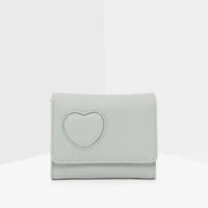 Missy Bi-Fold Wallet with Button Closure Green