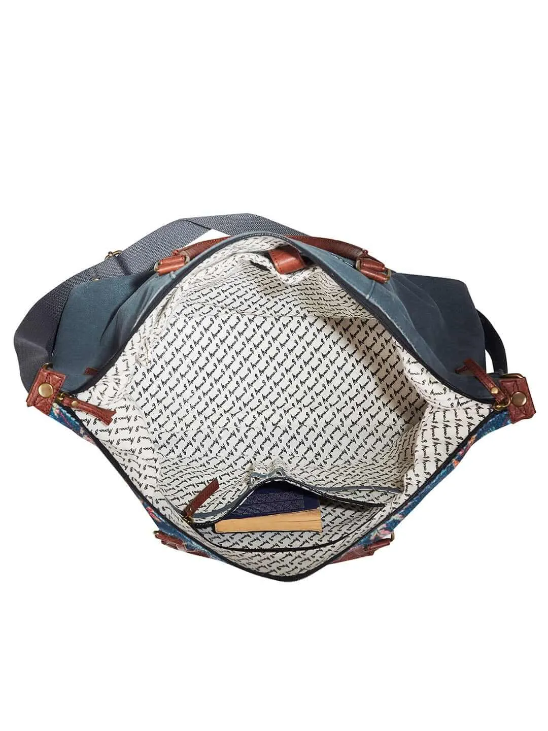 Mona B - Canvas Large Duffel Gym Travel and Sports Bag with Stylish Design for Men and Women (Multicolor, Kilim) - (M-7010)