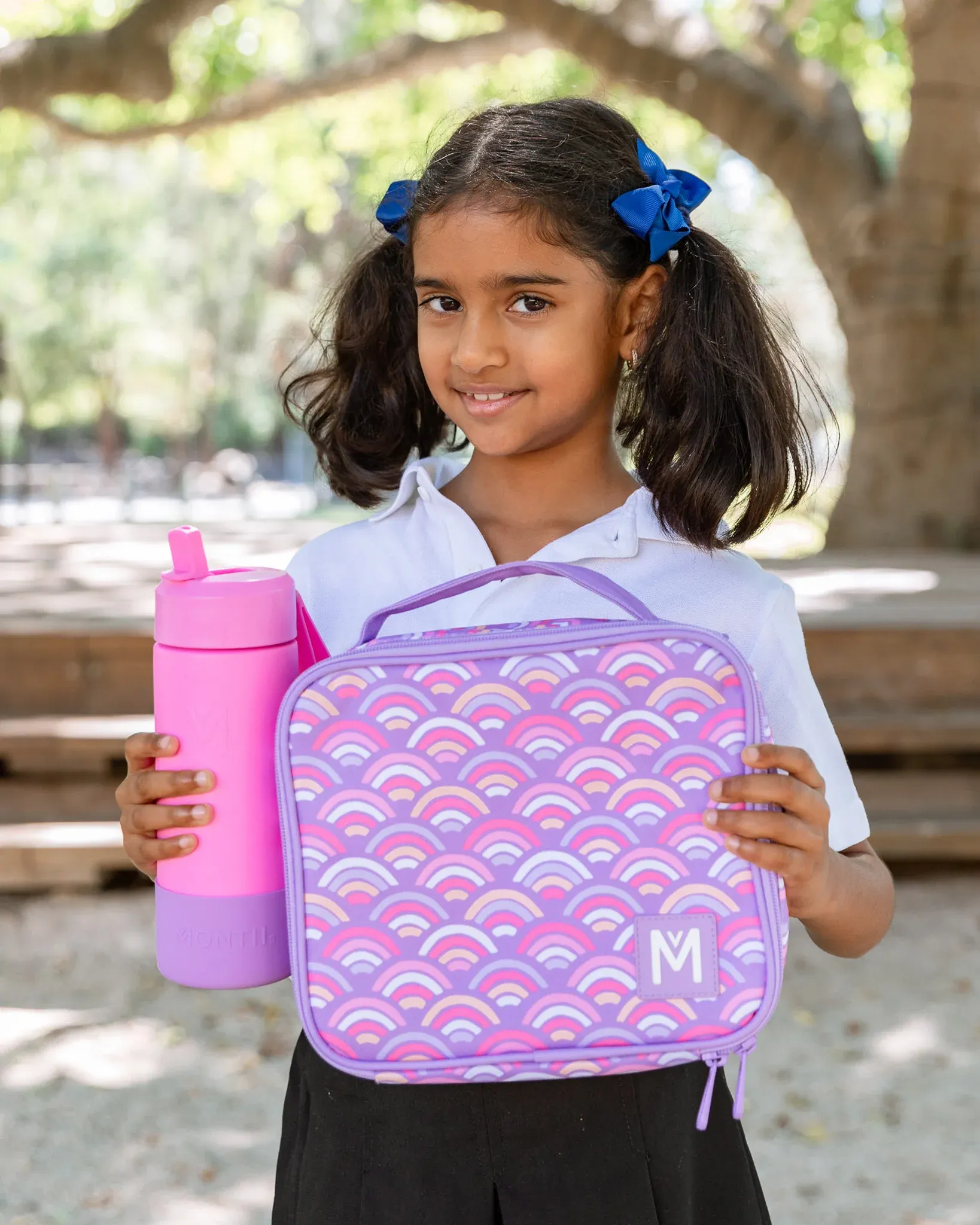 MontiiCo Medium Insulated Lunch Bad - Rainbow Roller