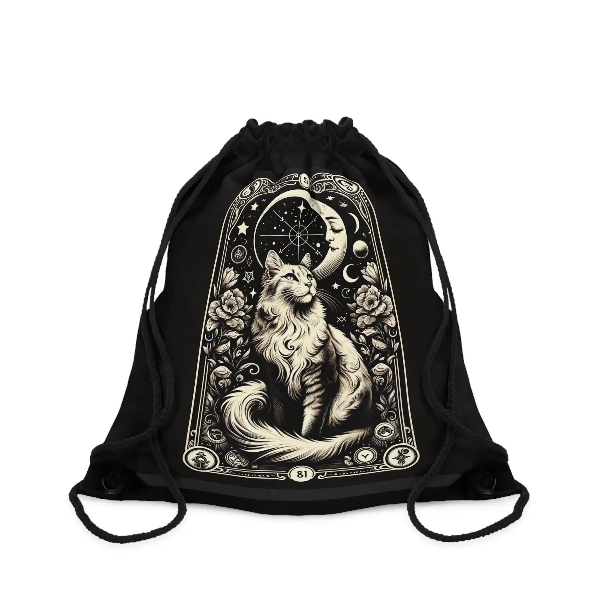 Moon Tarot - Cat Lover - Drawstring Bag