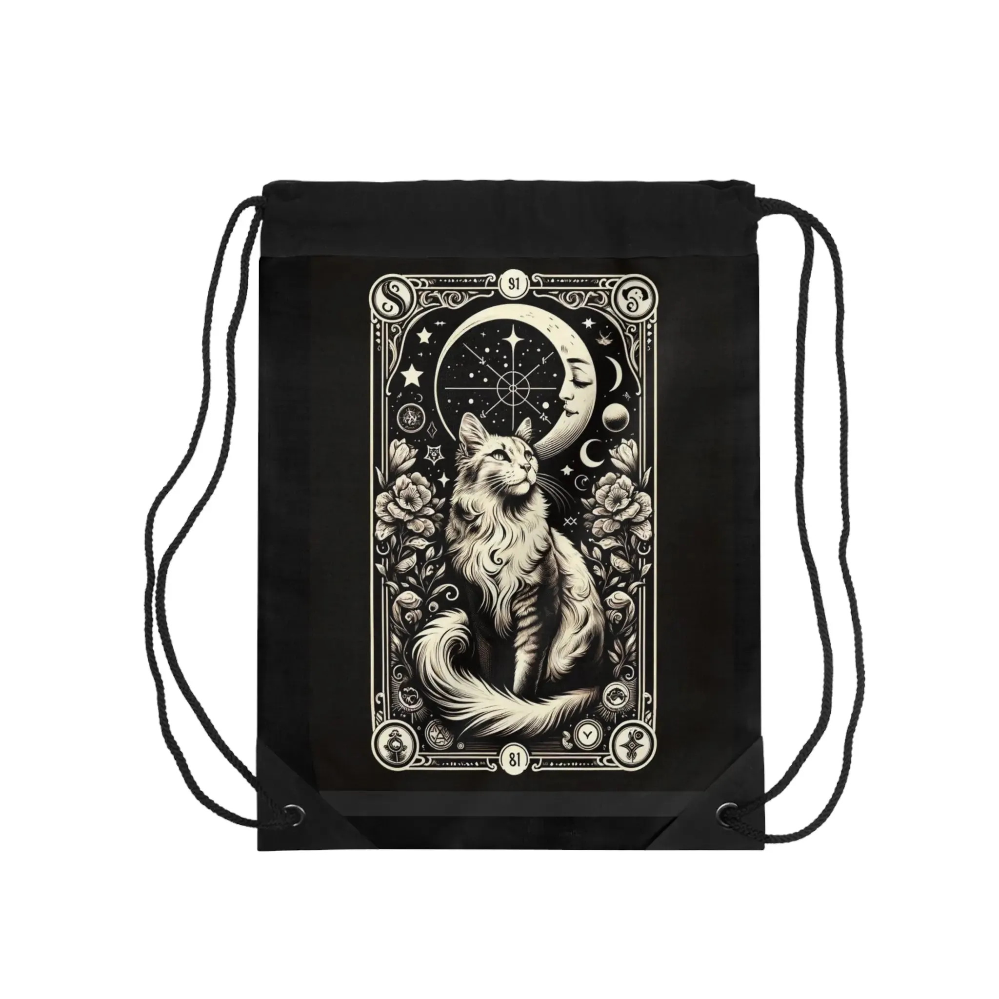 Moon Tarot - Cat Lover - Drawstring Bag