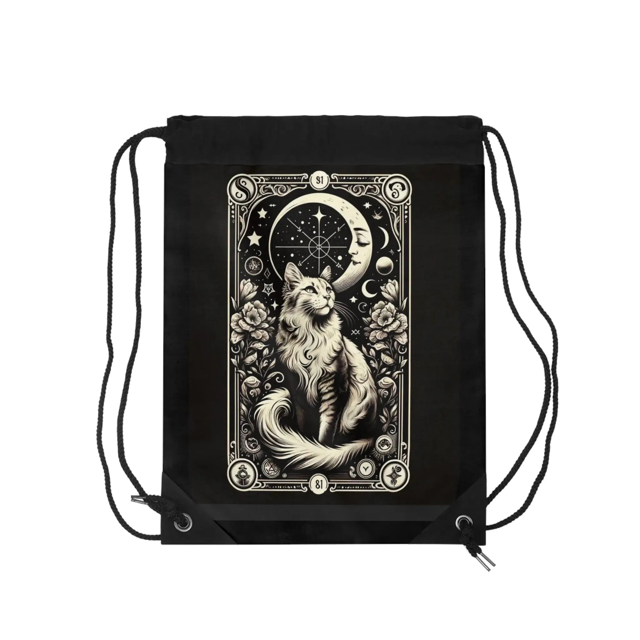 Moon Tarot - Cat Lover - Drawstring Bag