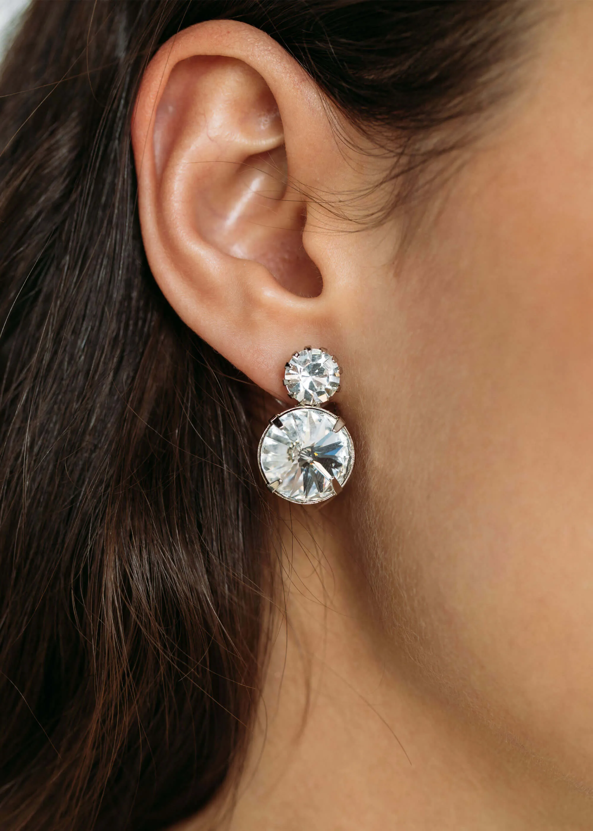 Myrla Earrings -- Crystal