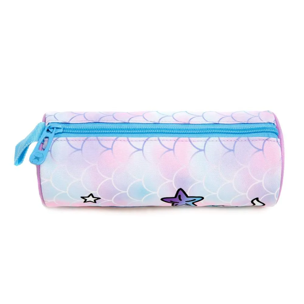 (NET) School Bag with Lunch Bag and Pencil Case Mermaid Set Of 3  Pcs