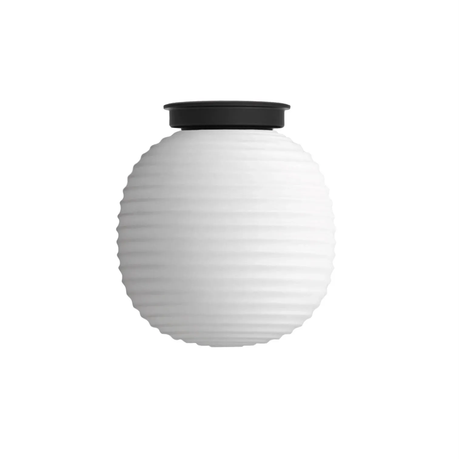 New Works | Lantern Ceiling Lamp in Frosted White, Medium